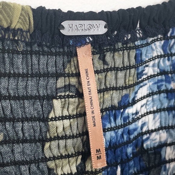 NWT HARLOW Black/Blue Floral Sundress - Picture 10 of 15